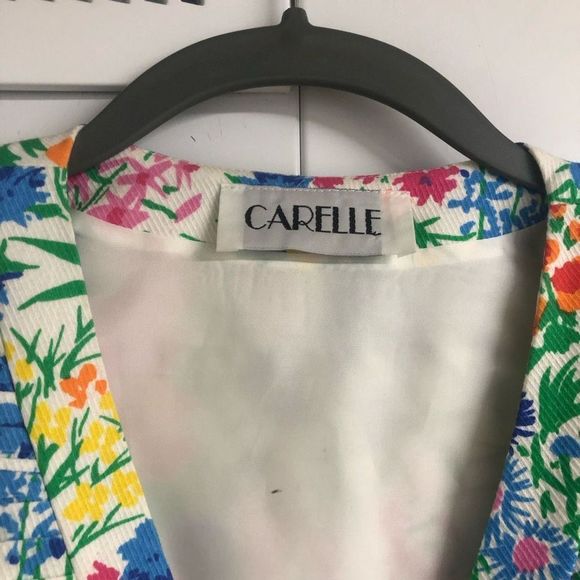 Carelle 🐾  Floral White Open Jacket Blazer Size 14 - Picture 3 of 6